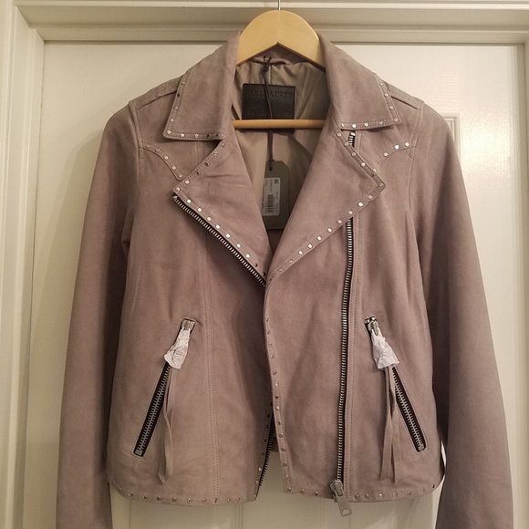 Allsaints Dalby Western Suede Jacket 
